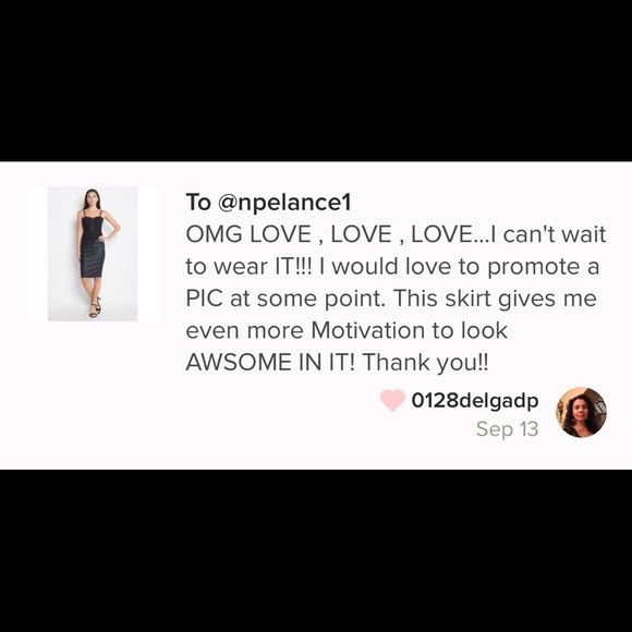 LAST ONE!! Black Faux Leather Midi Skirt - Picture 8 of 8